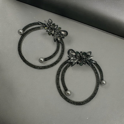 Gorgeous Crystal Rhinestones Statement Stud Earrings - Fatisha Boutique