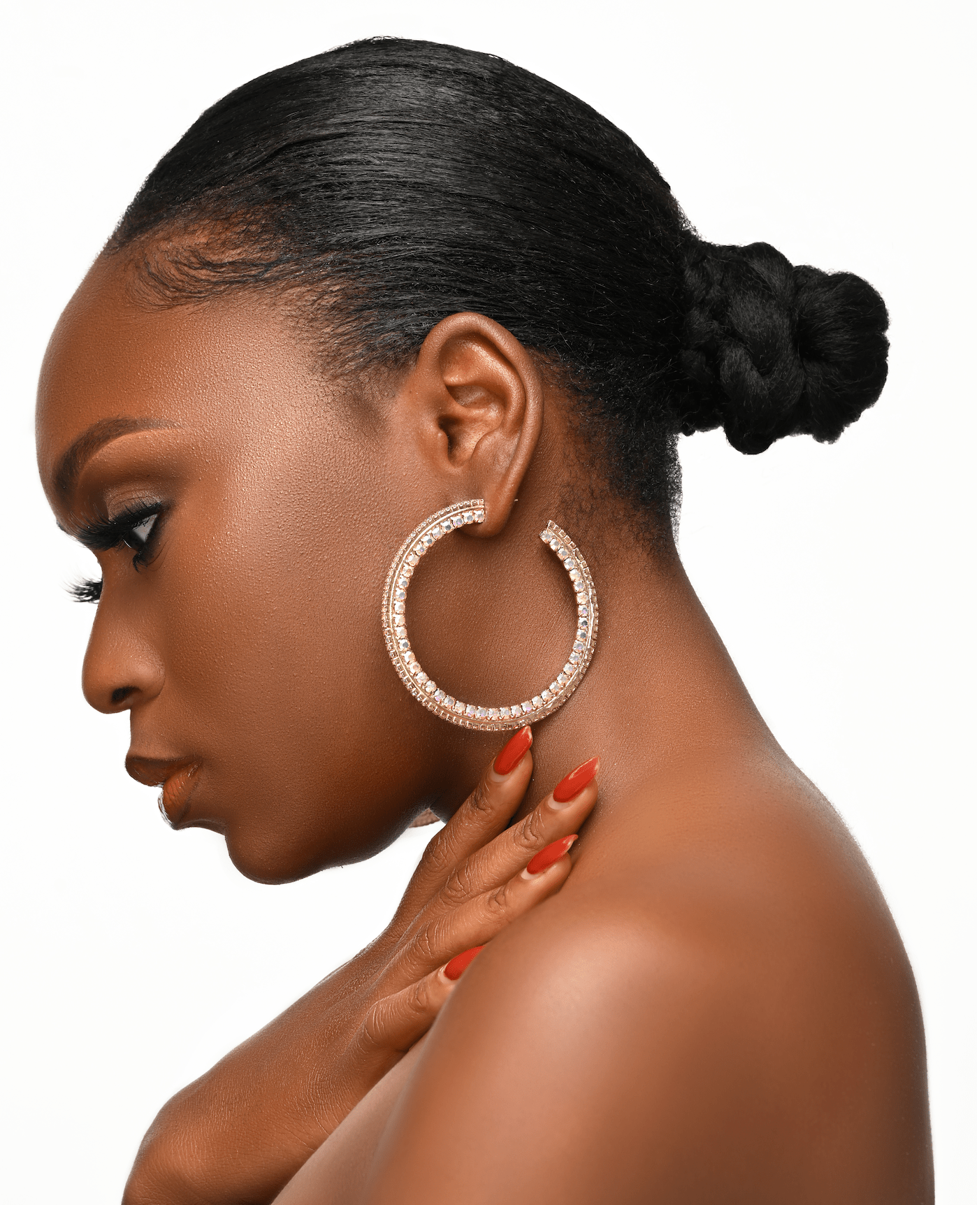 Gorgeous Rhinestone Statement Earrings - Fatisha Boutique