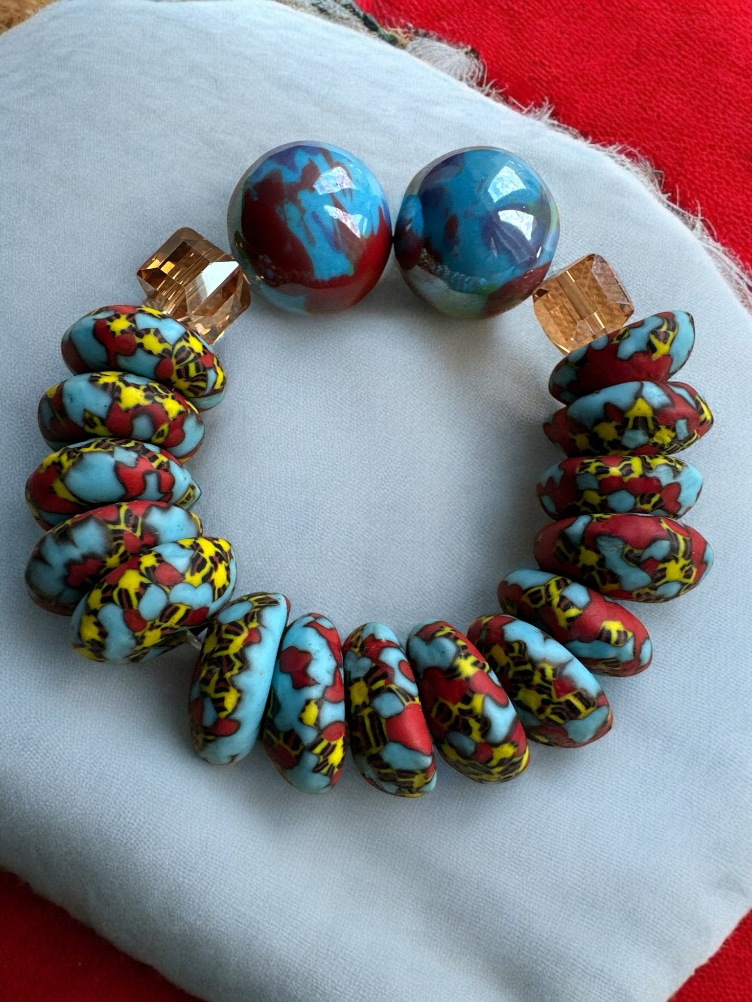 Handcrafted African Korobo Bead Bracelet - Fatisha Boutique