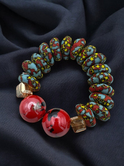 Handcrafted African Korobo Bead Bracelet - Fatisha Boutique