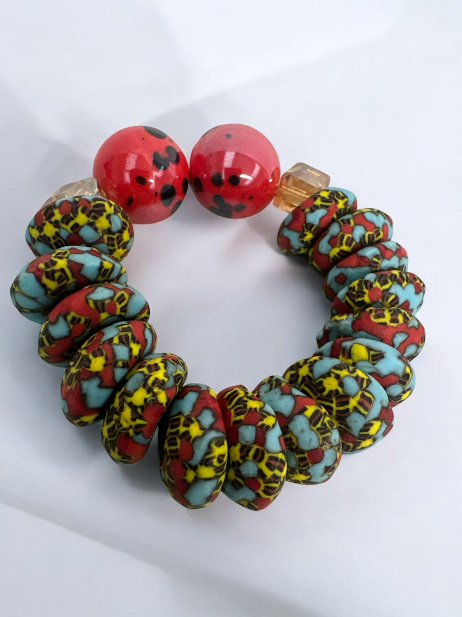 Handcrafted African Korobo Bead Bracelet - Fatisha Boutique