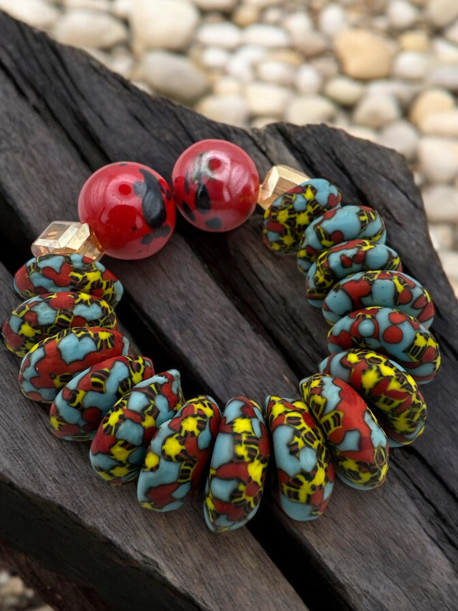 Handcrafted African Korobo Bead Bracelet - Fatisha Boutique