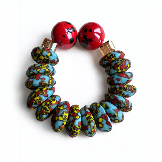 Handcrafted African Korobo Bead Bracelet - Fatisha Boutique