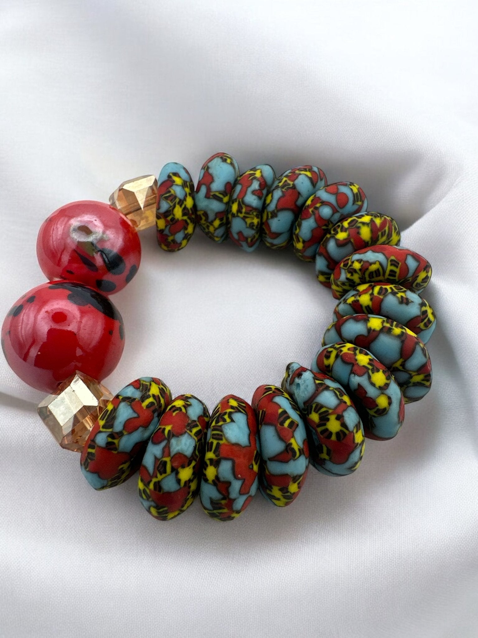 Handcrafted African Korobo Bead Bracelet - Fatisha Boutique