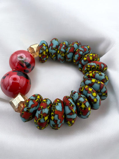 Handcrafted African Korobo Bead Bracelet - Fatisha Boutique