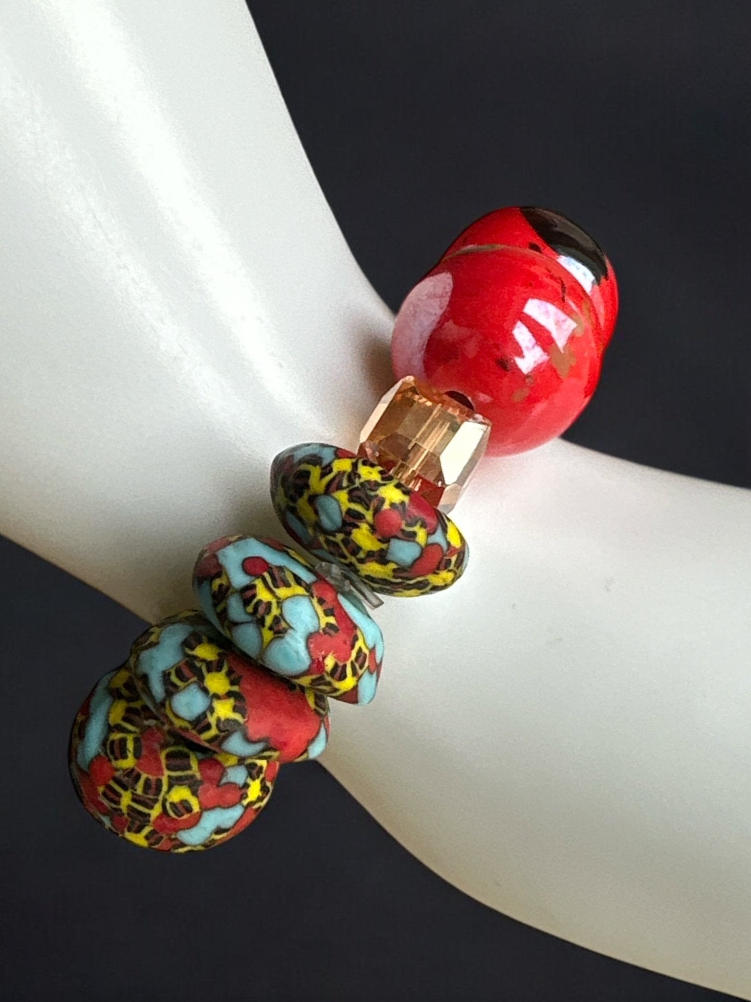 Handcrafted African Korobo Bead Bracelet - Fatisha Boutique