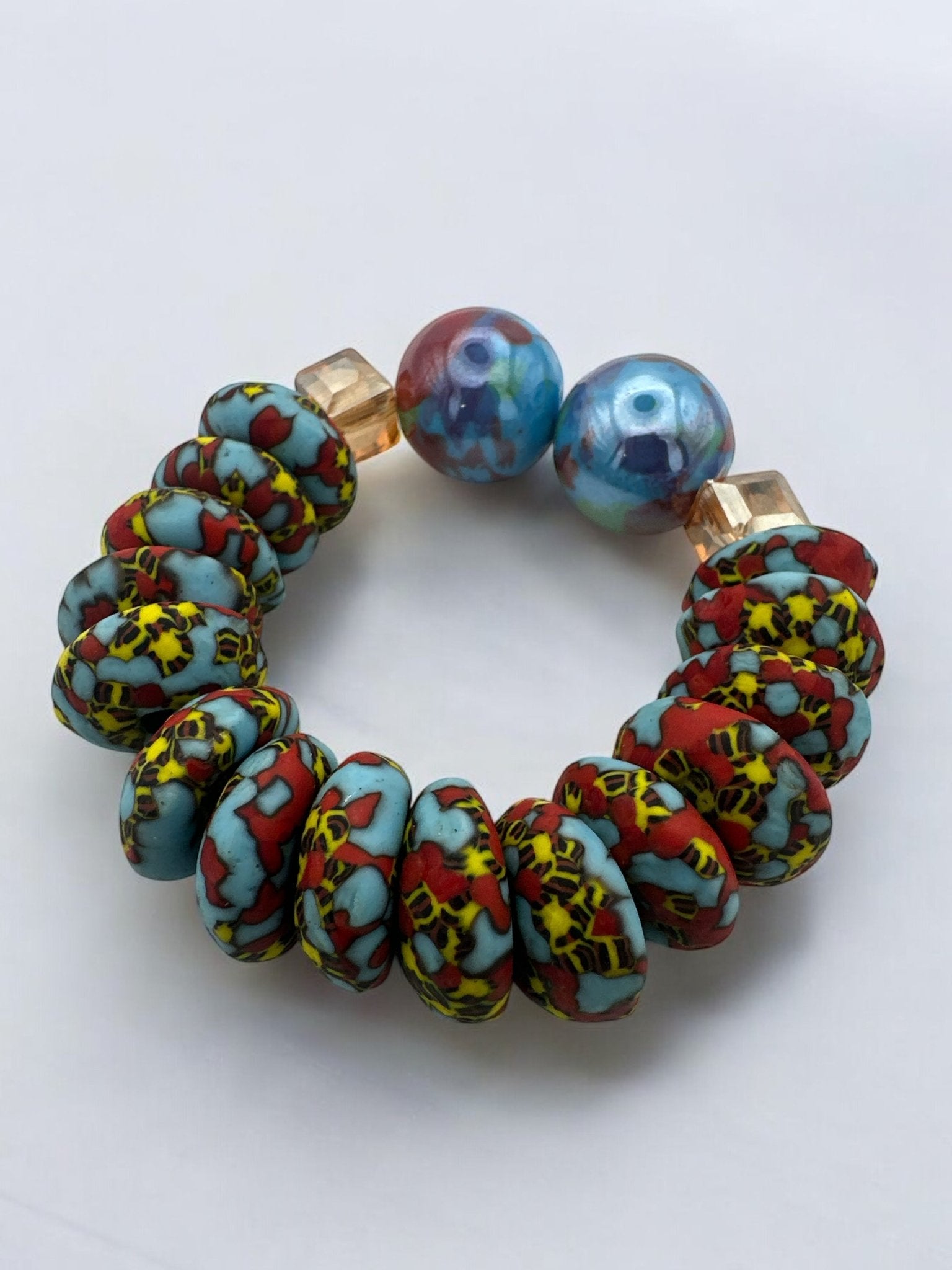 Handcrafted African Korobo Bead Bracelet - Fatisha Boutique