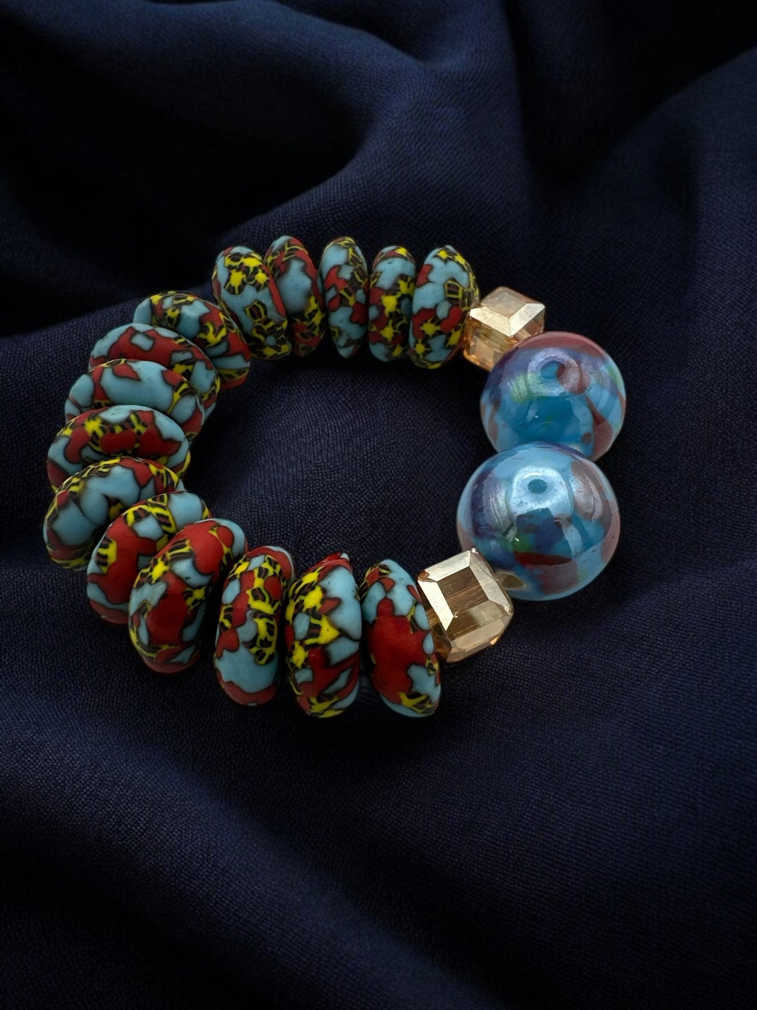 Handcrafted African Korobo Bead Bracelet - Fatisha Boutique
