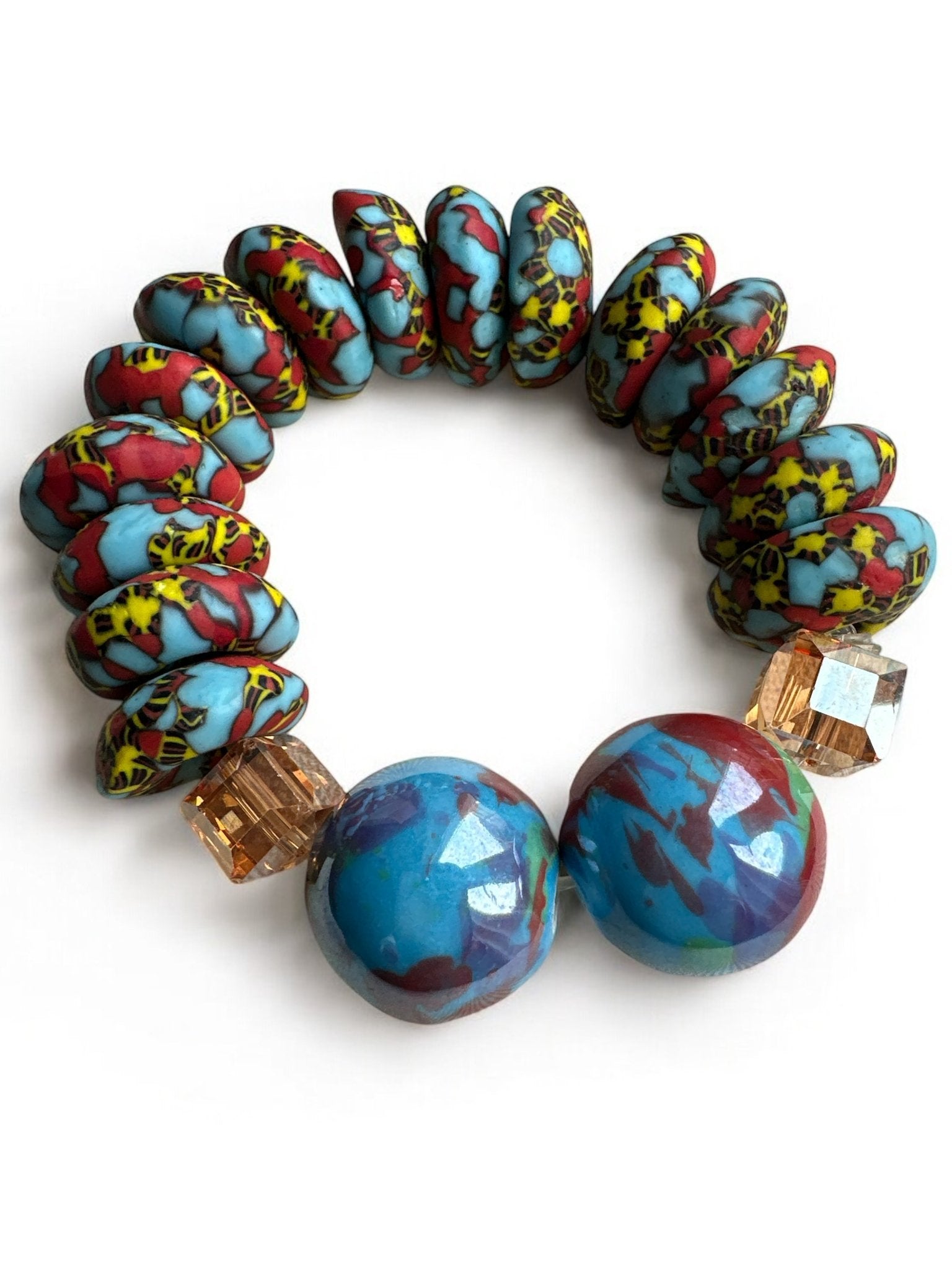 Handcrafted African Korobo Bead Bracelet - Fatisha Boutique