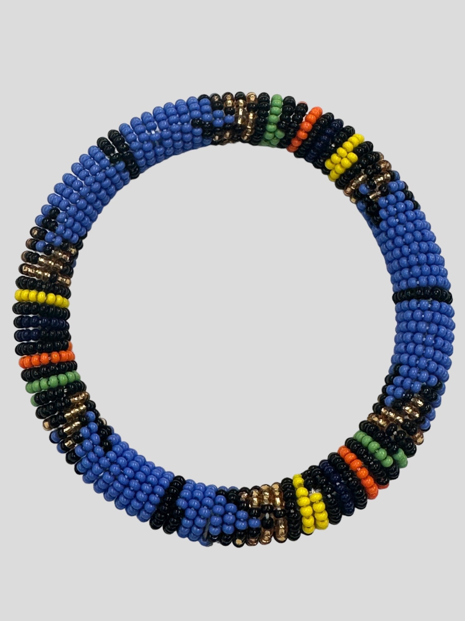 Handmade African Beaded Bangles – Multicolour Stackable Bracelet | Ethnic Tribal Jewellery - Fatisha Boutique