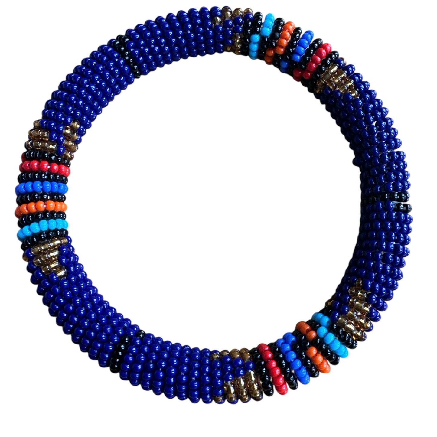 Handmade African Beaded Bangles – Multicolour Stackable Bracelet | Ethnic Tribal Jewellery - Fatisha Boutique
