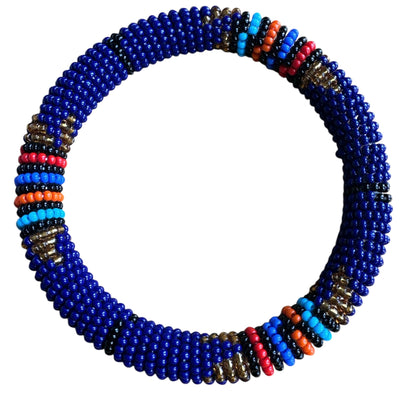Handmade African Beaded Bangles – Multicolour Stackable Bracelet | Ethnic Tribal Jewellery - Fatisha Boutique