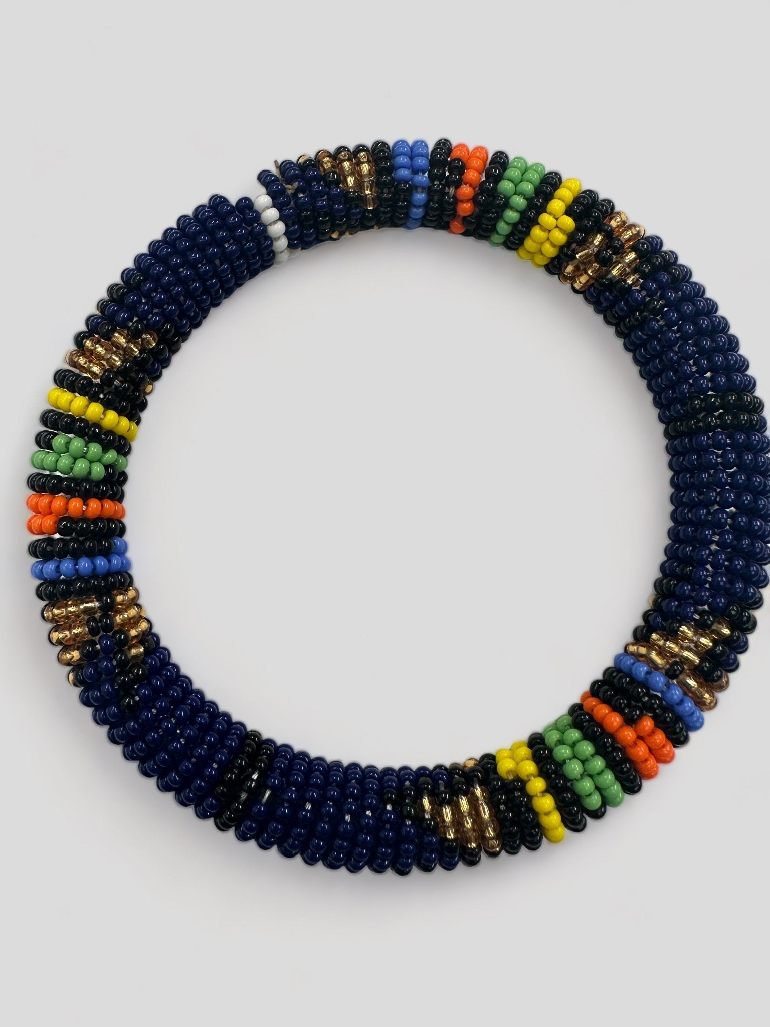 Handmade African Beaded Bangles – Multicolour Stackable Bracelet | Ethnic Tribal Jewellery - Fatisha Boutique