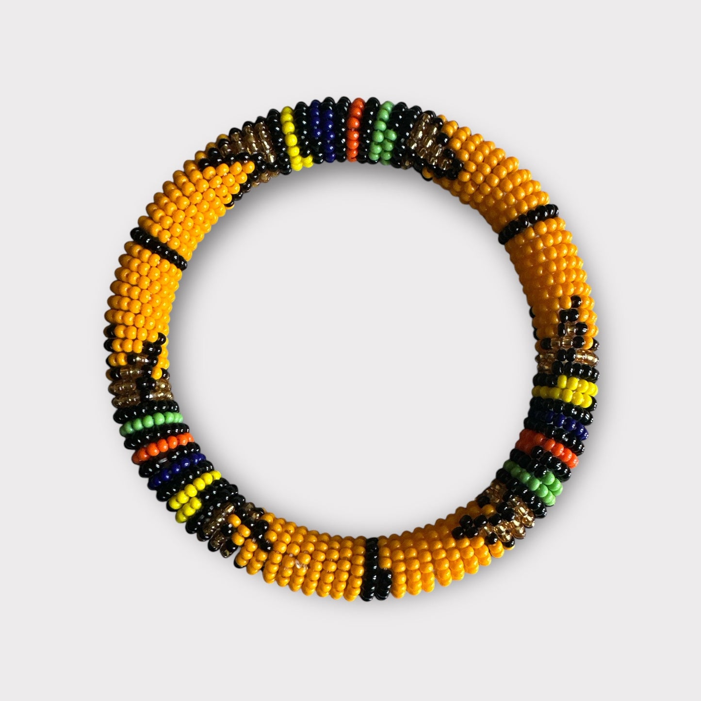 Handmade African Beaded Bangles – Multicolour Stackable Bracelet | Ethnic Tribal Jewellery - Fatisha Boutique