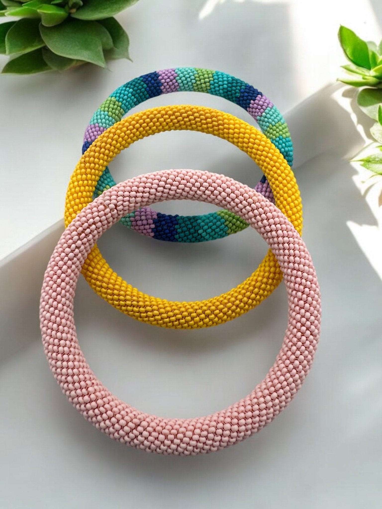Handmade Beaded Bangle - Fatisha Boutique