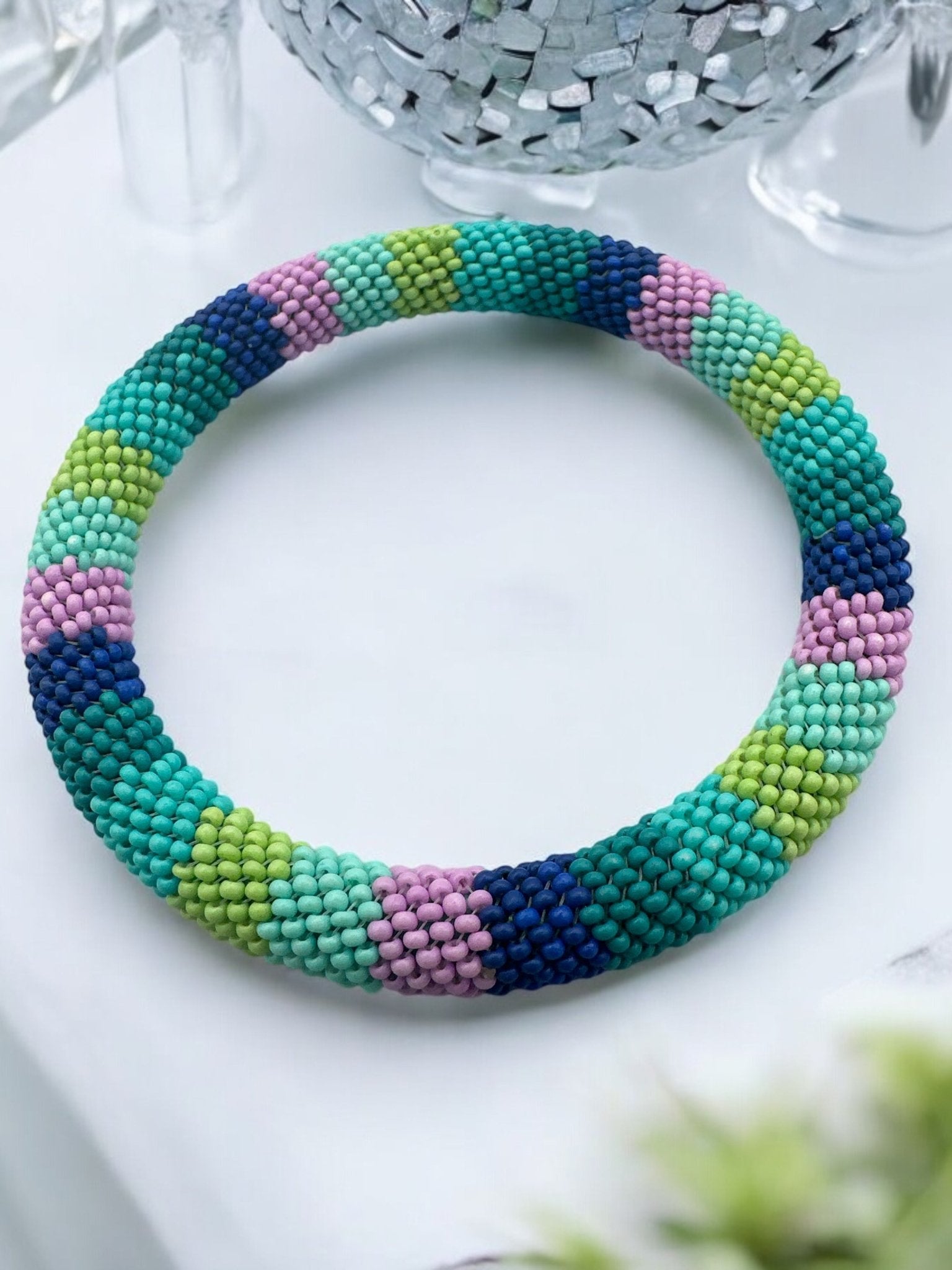 Handmade Beaded Bangle - Fatisha Boutique