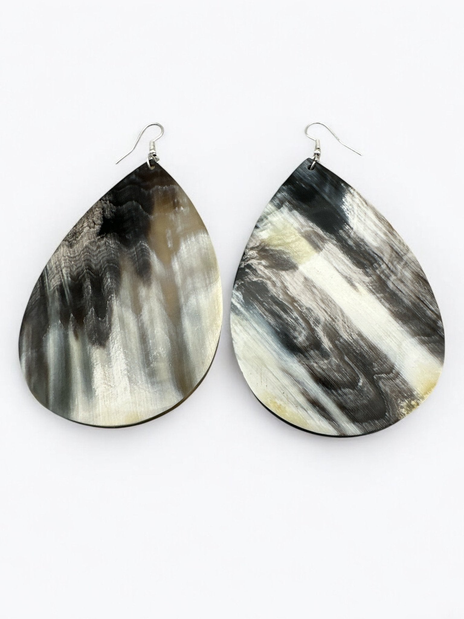 Handmade Buffalo Horn Ethnic Dangle Earrings - Fatisha Boutique