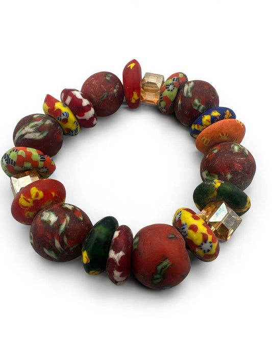 Handmade Korobo Beaded Bracelet – Bold African - Inspired Design - Fatisha Boutique
