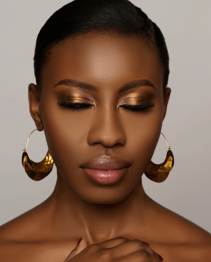Large Statement Alloy Stud Earrings - Fatisha Boutique