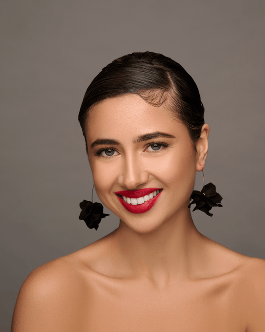 Lightweight Acrylic Flower Petals Wire Dangle Drop Earrings – Vibrant & Elegant - Fatisha Boutique