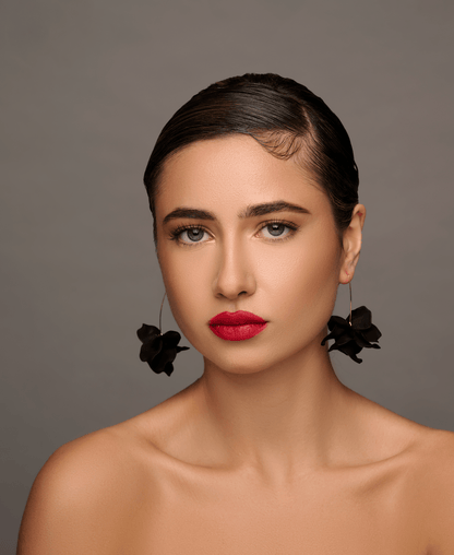 Lightweight Acrylic Flower Petals Wire Dangle Drop Earrings – Vibrant & Elegant - Fatisha Boutique