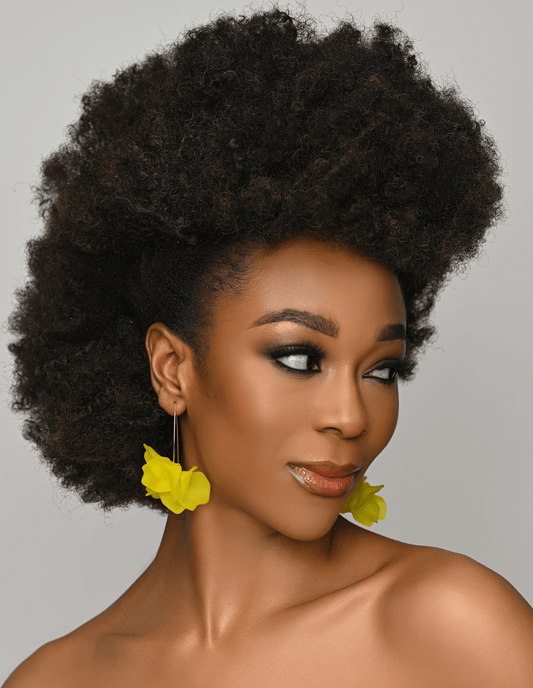 Lightweight Acrylic Flower Petals Wire Dangle Drop Earrings – Vibrant & Elegant - Fatisha Boutique