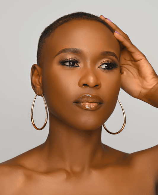 Lightweight Large Statement Oval Hoop Earrings - Fatisha Boutique