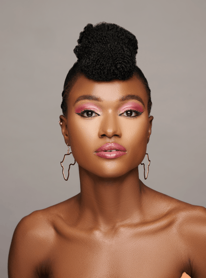 Lightweight Medium Stainless Steel Africa Map Shaped Dangle Earrings - Fatisha Boutique