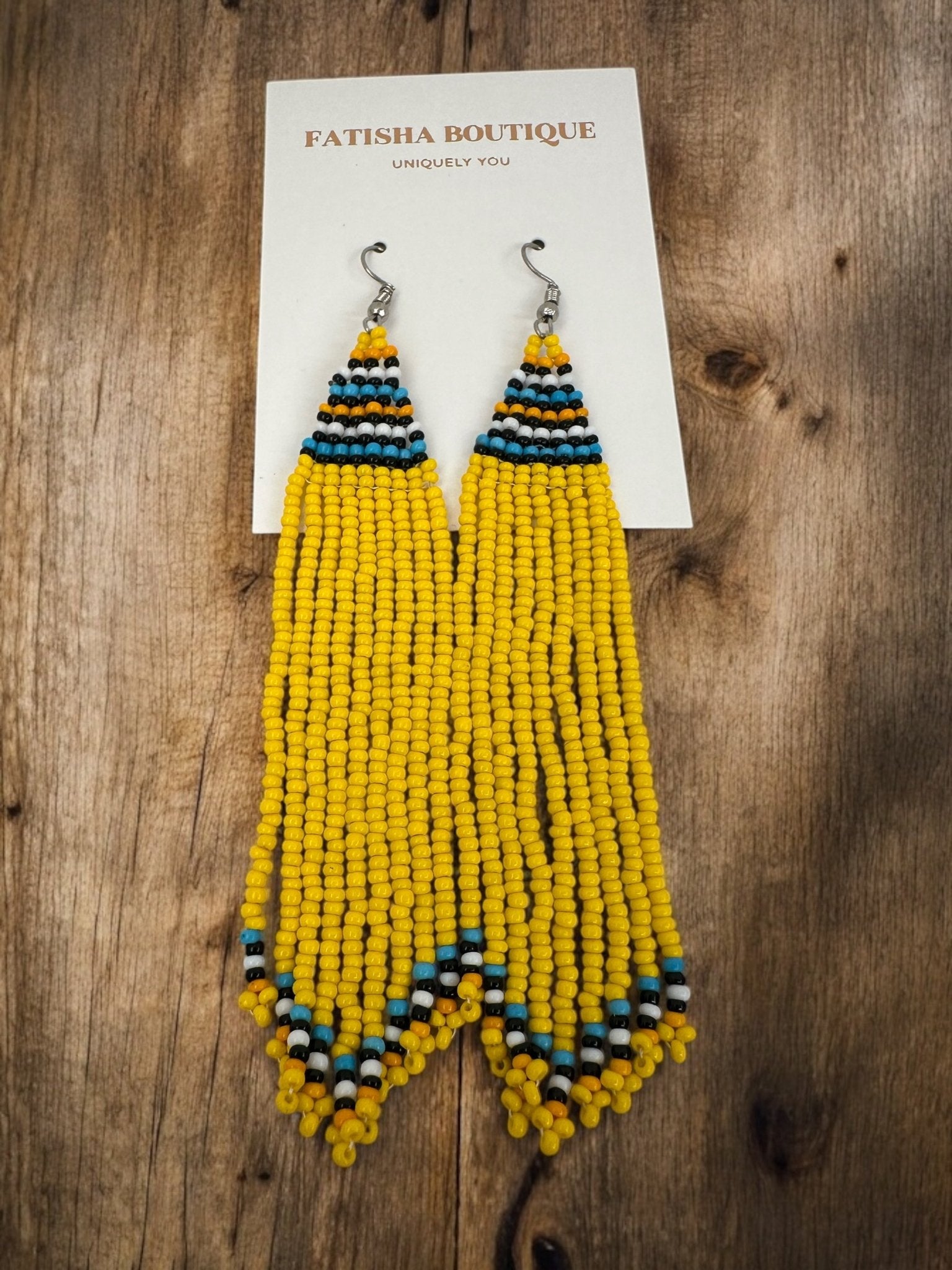Long Authentic African Maasai Zulu Style Tribal Ethnic Tassels Dangle Earrings - Fatisha Boutique