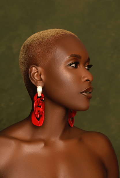 Long Bohemia Acrylic Chain Statement Dangle Earrings – Bold Multicolor Drop Earrings for Women - Fatisha Boutique