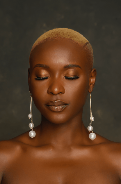 Long Faux Pearl Dangle Earrings - Fatisha Boutique