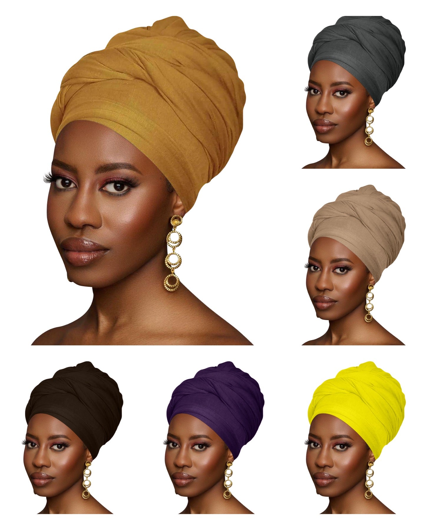 Long Stretch Soft Jersey Knit Fabric Turban Head Wrap – Stylish & Comfortable Headscarf for Women - Fatisha Boutique
