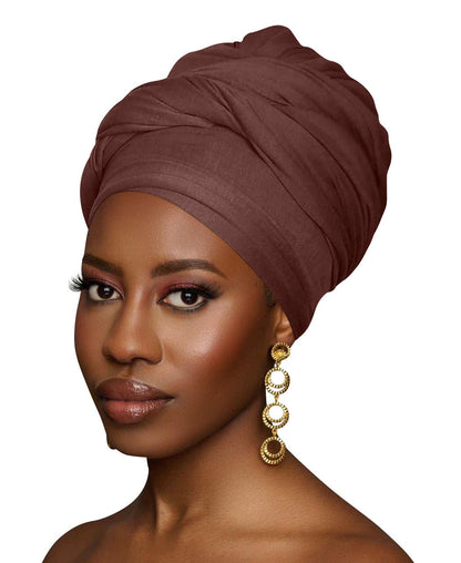 Long Stretch Soft Jersey Knit Fabric Turban Head Wrap – Stylish & Comfortable Headscarf for Women - Fatisha Boutique