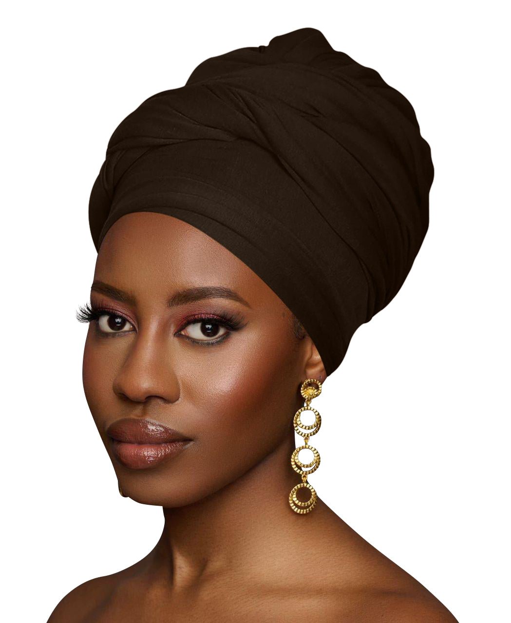 Long Stretch Soft Jersey Knit Fabric Turban Head Wrap – Stylish & Comfortable Headscarf for Women - Fatisha Boutique