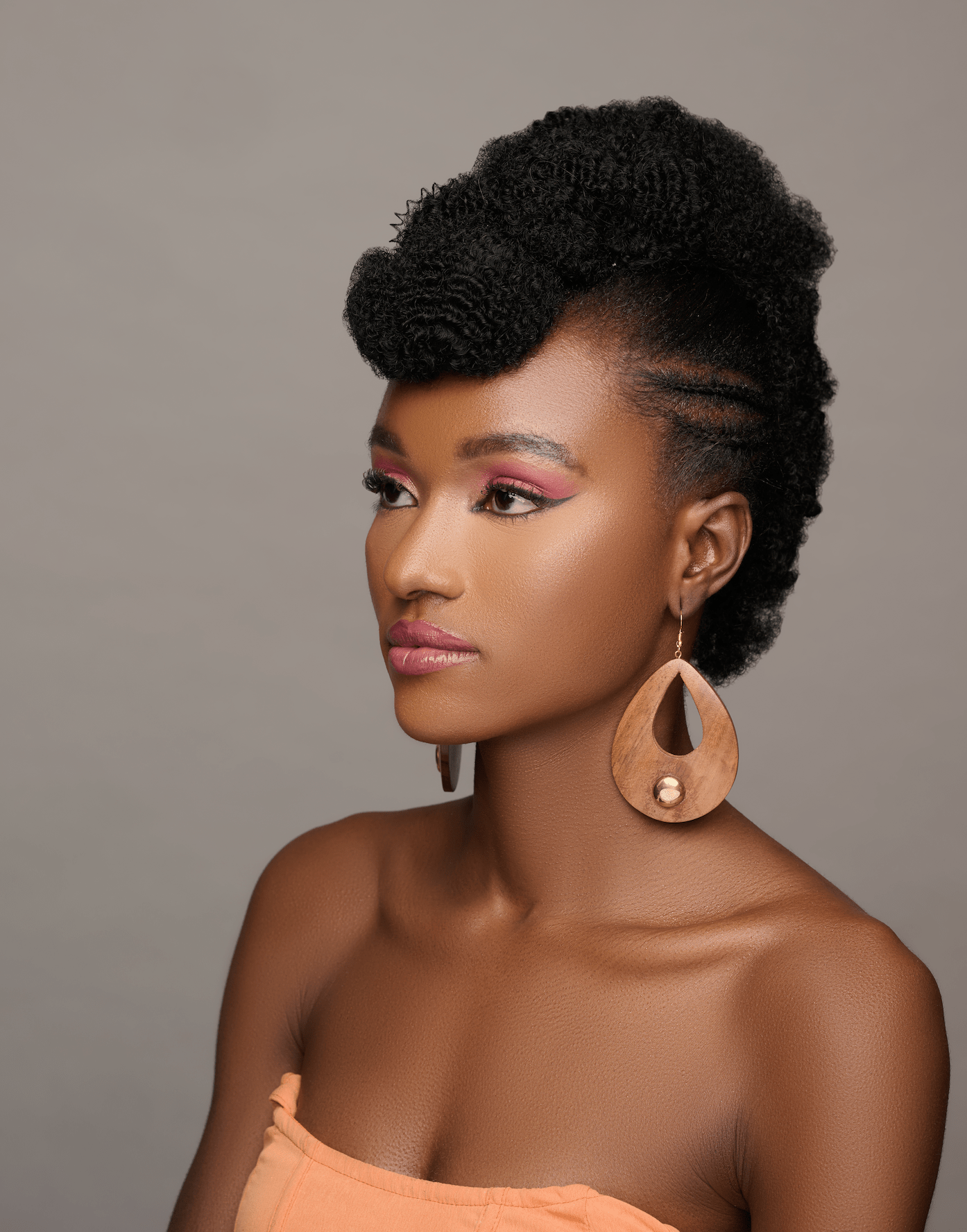 Long Teardrop Wooden Ethnic Dangle Earrings - Fatisha Boutique