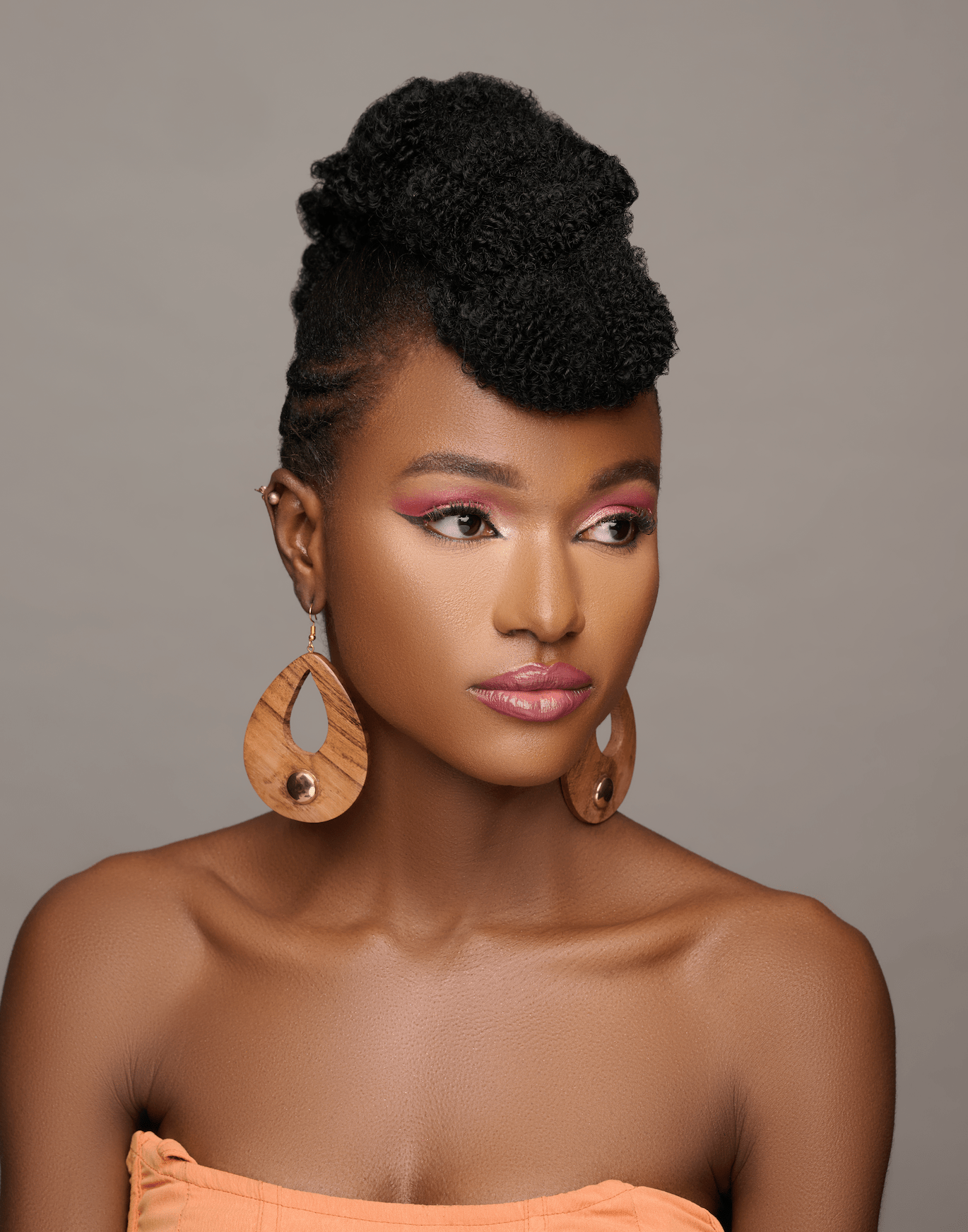 Long Teardrop Wooden Ethnic Dangle Earrings - Fatisha Boutique