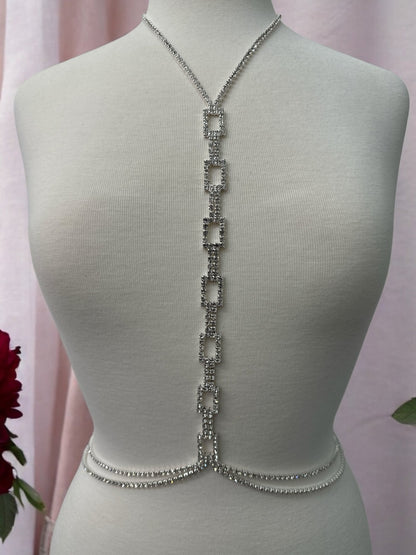 Luxury Rhinestone Body Chain Jewellery – Gold & Silver - Fatisha Boutique