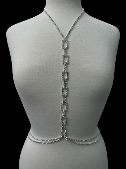 Luxury Rhinestone Body Chain Jewellery – Gold & Silver - Fatisha Boutique