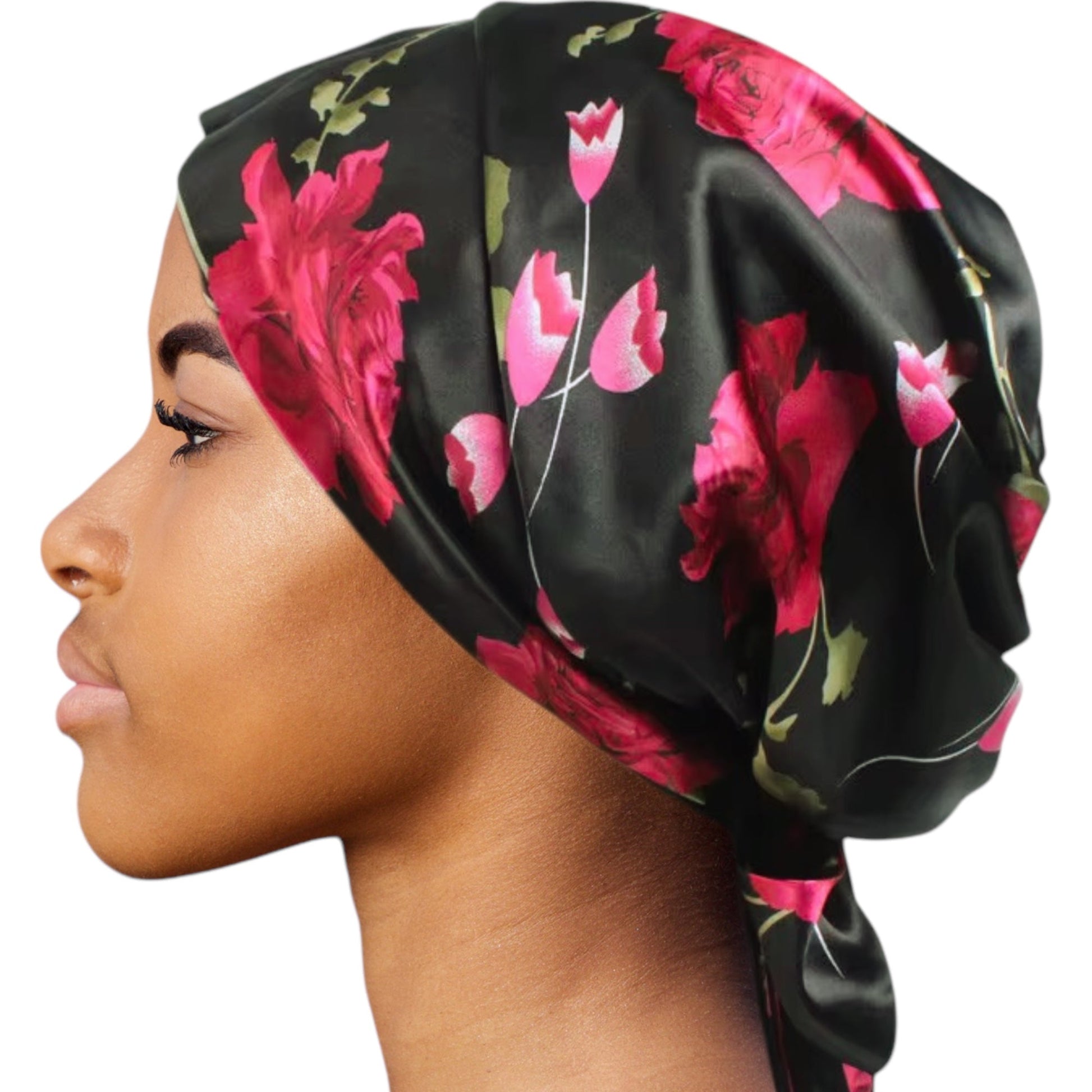 Luxury Satin Silk Head Scarf Bonnet – The Perfect Blend of Style, Comfort, & Hair Protection - Fatisha Boutique