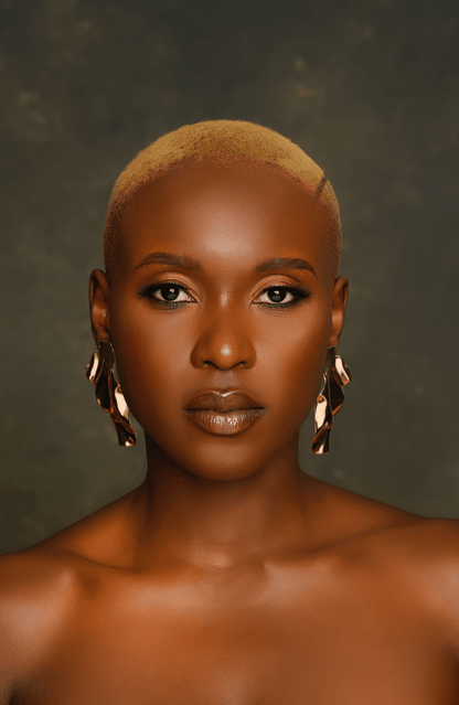 Metal Statement Irregular Stud Earrings - Fatisha Boutique
