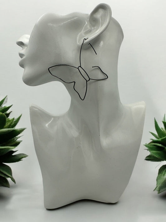 Minimalist Lightweight WireButterfly Shape Design Earrings - Fatisha Boutique