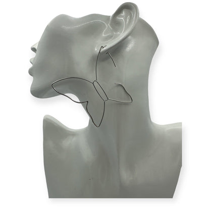 Minimalist Lightweight WireButterfly Shape Design Earrings - Fatisha Boutique