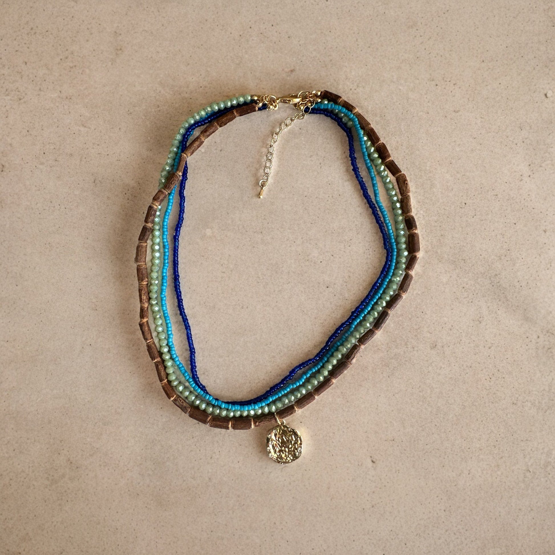 Multi - Strand Beaded Ethnic Necklace - Fatisha Boutique