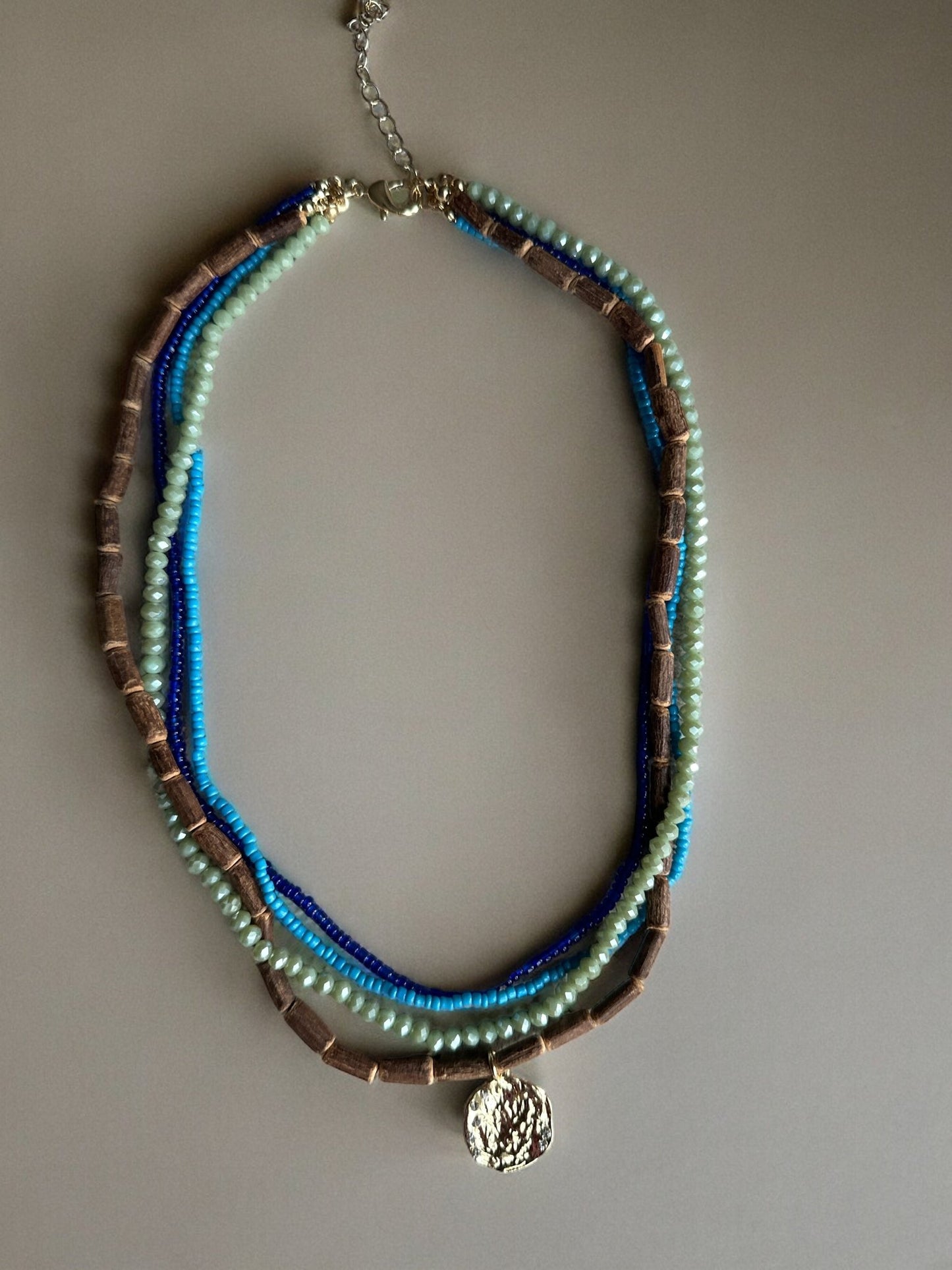 Multi - Strand Beaded Ethnic Necklace - Fatisha Boutique