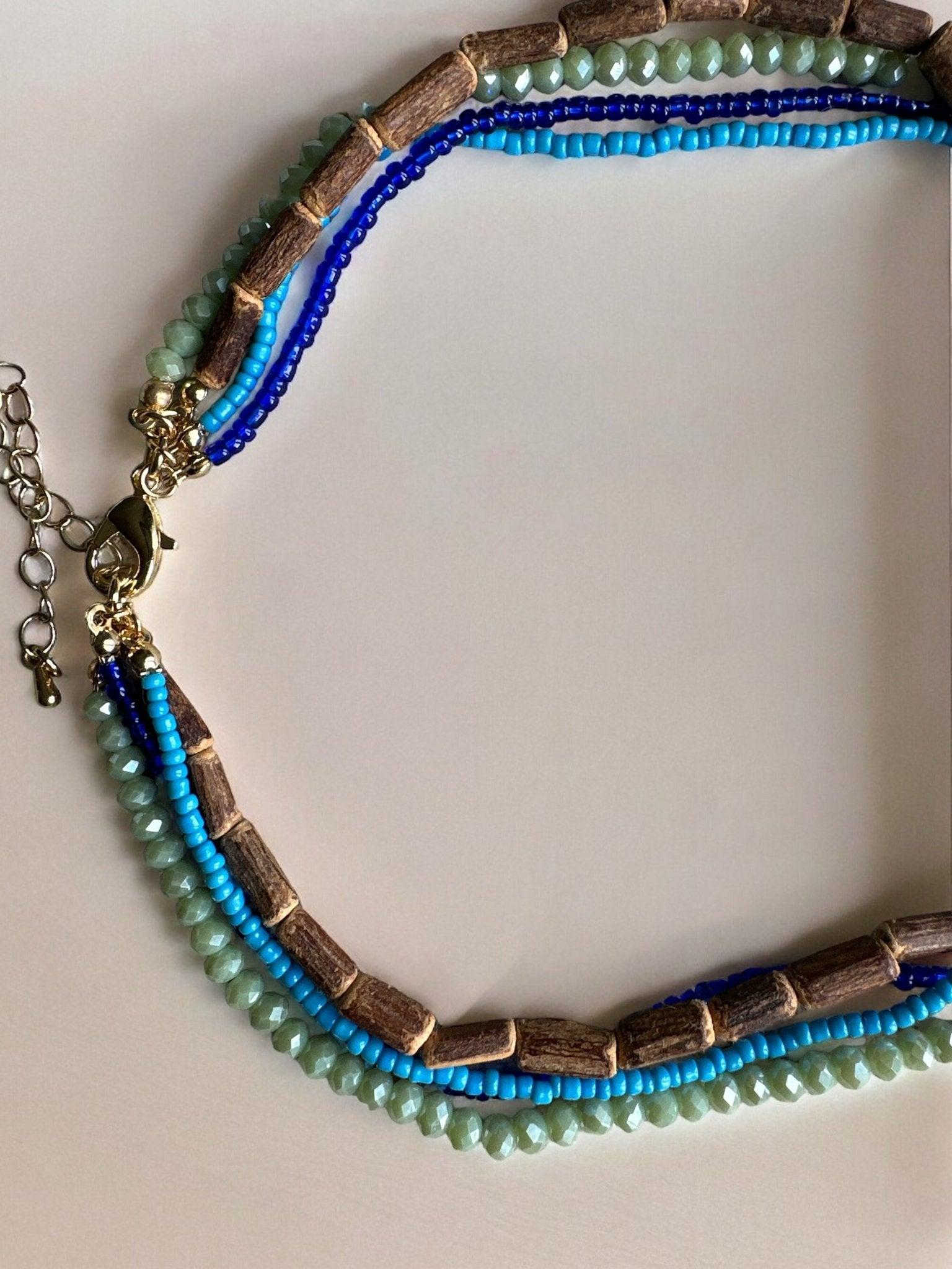 Multi - Strand Beaded Ethnic Necklace - Fatisha Boutique