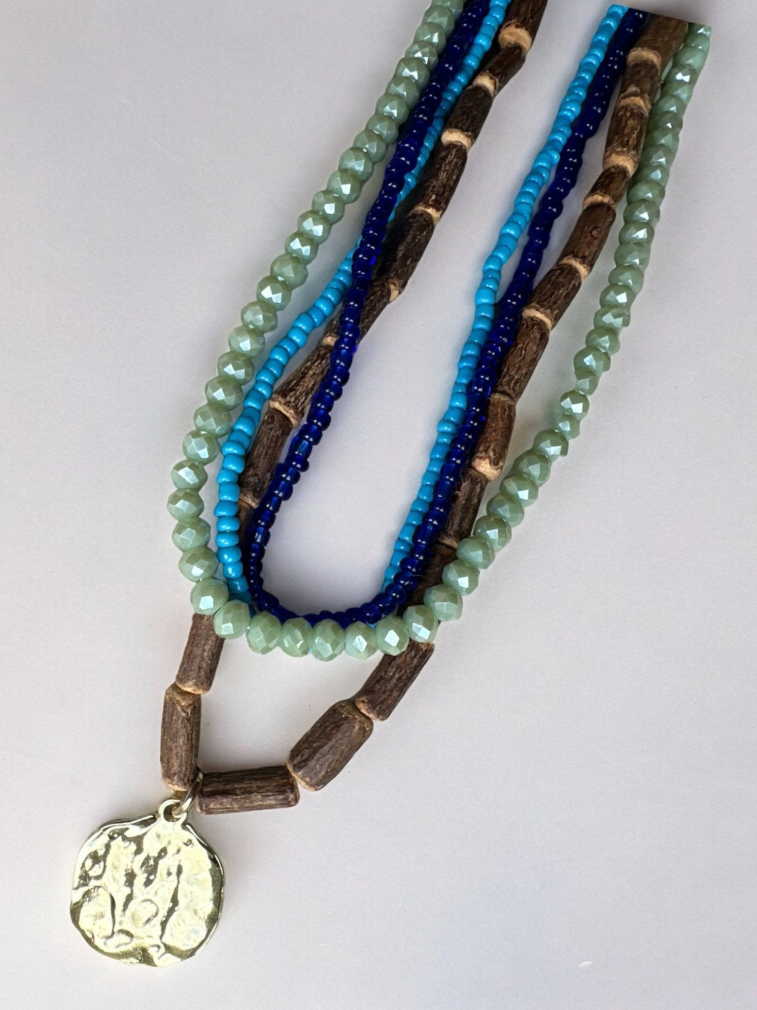 Multi - Strand Beaded Ethnic Necklace - Fatisha Boutique
