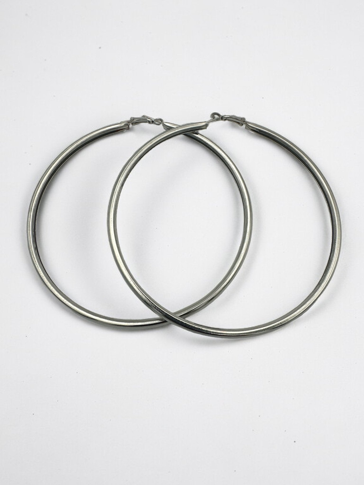 Oversized 10CM Lightweight Statement Hoop Earrings - Fatisha Boutique