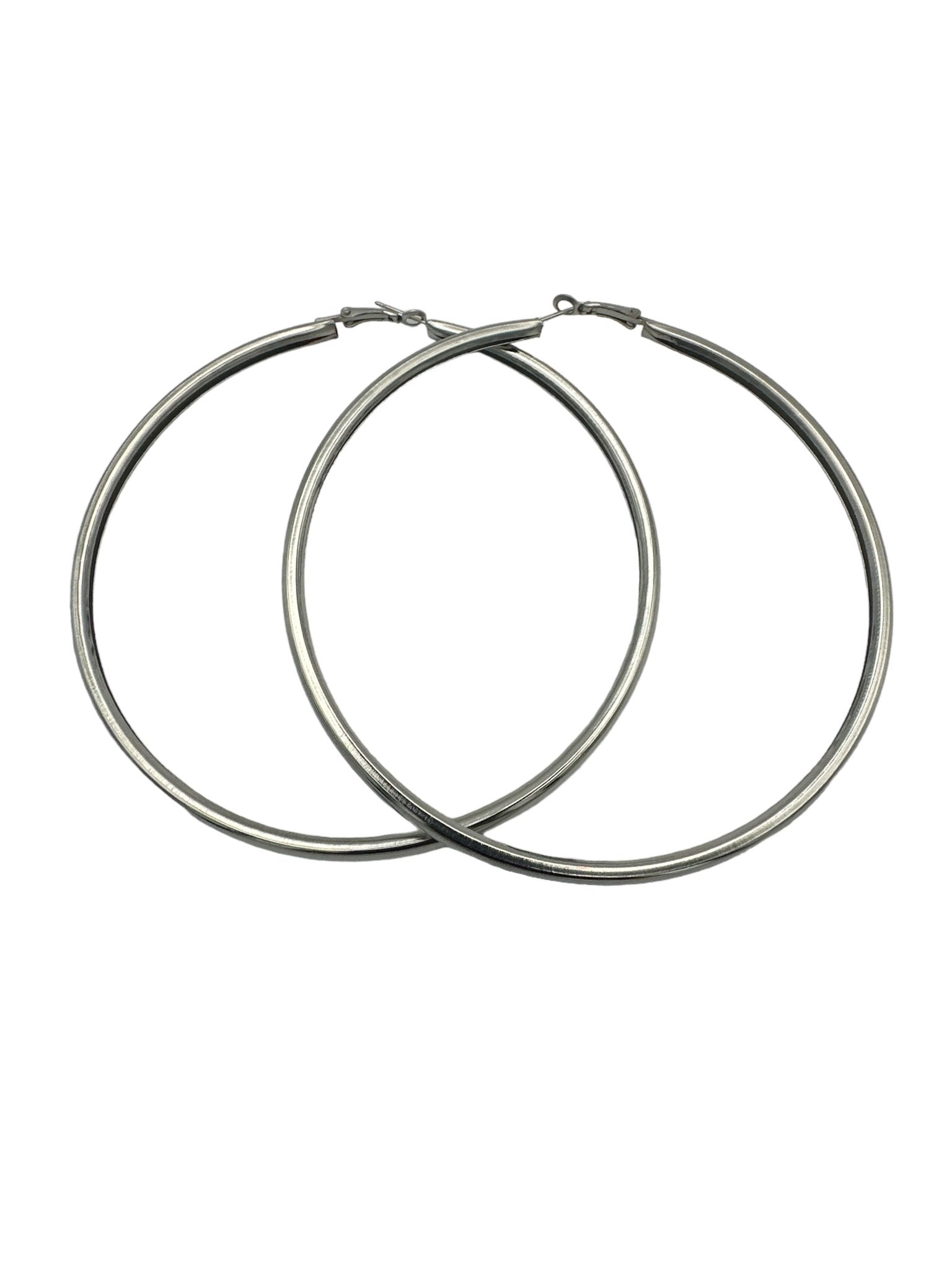 Oversized 10CM Lightweight Statement Hoop Earrings - Fatisha Boutique