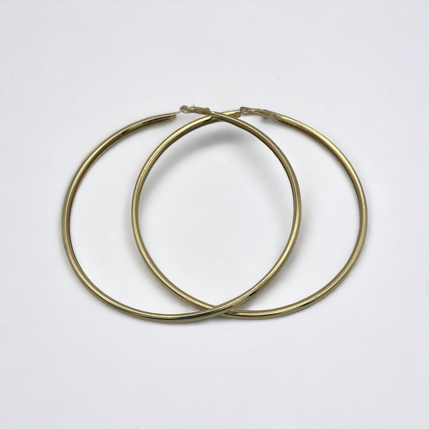 Oversized 10CM Lightweight Statement Hoop Earrings - Fatisha Boutique