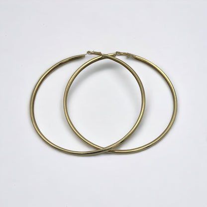 Oversized 10CM Lightweight Statement Hoop Earrings - Fatisha Boutique